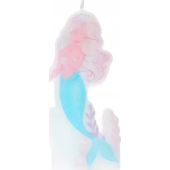 Dortová svíčka Svíčka na dort Mořská Víla 3,7x7,5cm