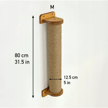 Škrabadlo na zeď, robustní sloupek pro kočky dárek pro kočky + šrouby