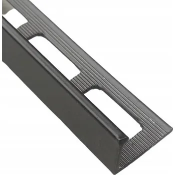 soklová lišta Hliníková lišta TCP 25 x 10, délka 250 cm, černá
