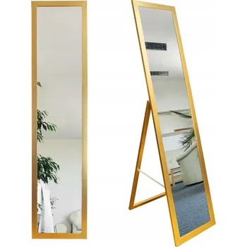 Zrcadlo Zrcadlo do šatny skandinávský styl 155x35,8 zlaté ART