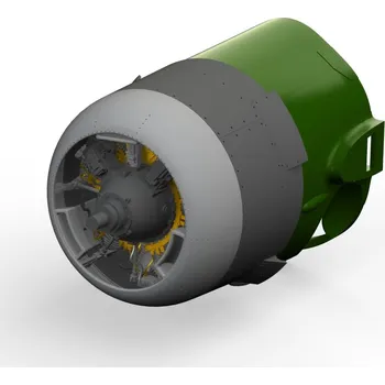 Plastikový model F4F-3 engine mid PRINT 1/48 recommended for EDUARD - Eduard 648825