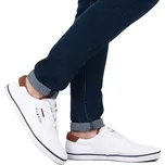 Pánské bílé perforované tenisky Bugatti 321-AFH01-5000 Velikost: 42