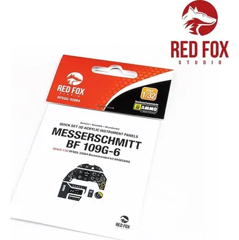 Plastikový model Messerschmitt&nbsp;Bf&nbsp;109G-6&nbsp;(for&nbsp;Hasegawa&nbsp;kit) - Red Fox Studio RFSQS-32064