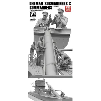 Plastikový model German Submarines & Commanders (Loading) (5 Pcs.) - Border Model BR-003