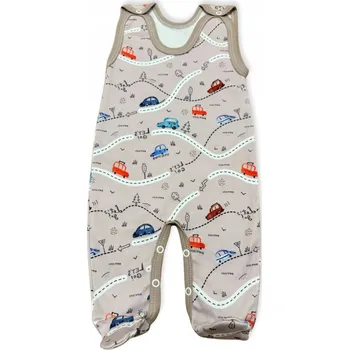 Kojenecký overall OVERAL na spaní ROZEPÍNACÍ 74 PYŽAMO pro CHLAPCE OVERAL AUTÍČKA