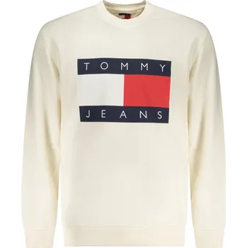 Pánská mikina Tommy Jeans DM0DM22643 Pánská mikina bílá krémová M