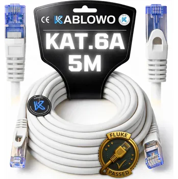 Síťový kabel LAN KABEL SÍŤOVÝ RJ45 CCA ETHERNET CAT.6A S/FTP 5M LANBERG