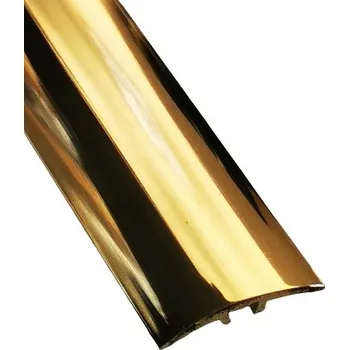 soklová lišta Mosazná lišta TCP 30 x 5, délka 150 cm, zlatá