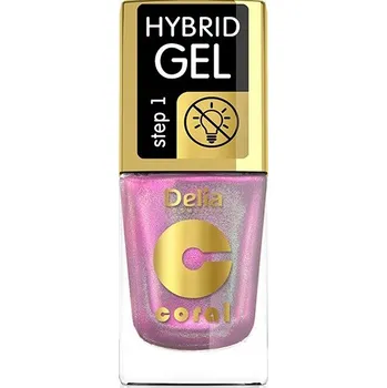 Lak na nehty DELIA Hybridní lak GEL Krok 1 11 ml 129 MULTIRERFLEKS