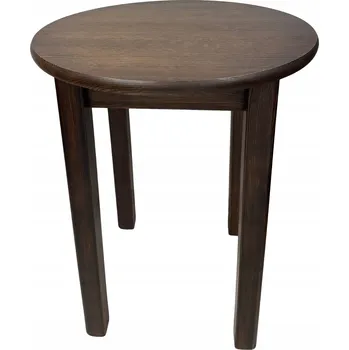 Jídelní stůl DŘEVĚNÝ BOROVICOVÝ STŮL KULATÝ 120, KUCHYŇSKÝ, DO KUCHYNĚ OBÝVACÍHO POKOJE, PEVNÝ OŘECH