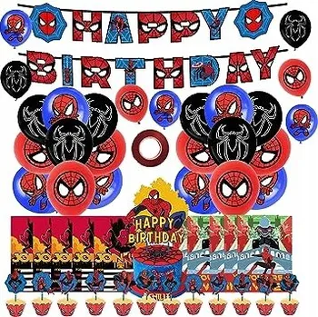 Balónek NAROZENINOVÁ SADA Spider-Man DEKORACE BALÓNKY