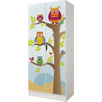 Šatní skříň Skříň Leomark Roma 70 x 161,5 x 42,5 cm bílá