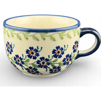 Šálek s podšálkem 180 ml UNIKÁT dekorativní VB03 Keramika Bolesławiec