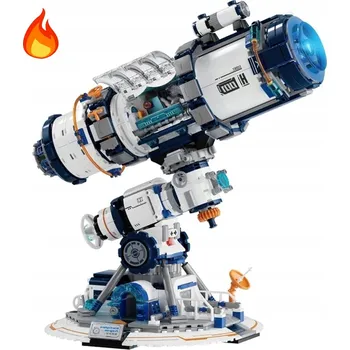 ostatní stavebnice Stavebnice Teleskop Vesmírný s modrým LED světlem 995 Kusů Model 1:10