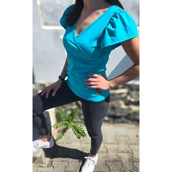 Kulišárny Dámské tričko DAISY tyrkys / kojicí VELIKOST: 36