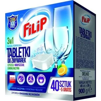 Přípravek do myčky Tablety do myčky Filip 45 ks