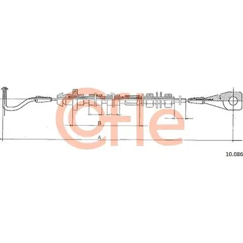 Plynové lanko COFLE Lanko plynu 10086
