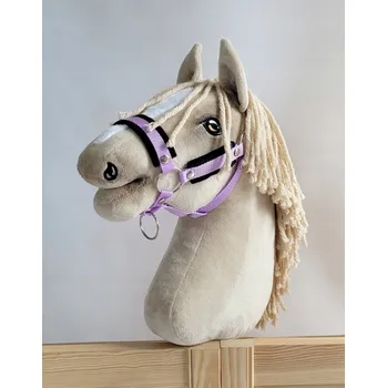 Hobby horsing Nastavitelná ohlávka pro koně Hobby Horse A3 fialová