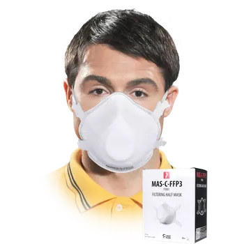 Plynová maska Reis MAS C FFP3 Protiprachová polomaska 20 ks