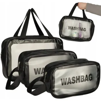 Kosmetická taška Kosmetická taštička Ikonka KX4064 černá