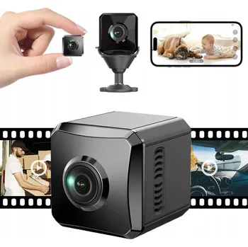 Zabezpečení domácnosti MINI 4K ŠPIÓNÍ KAMERA WIFI DETEKCE SKRYTÁ MALÁ BEZPEČNOSTNÍ KAMERA