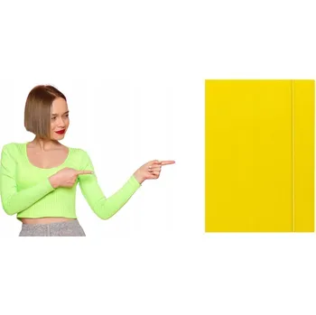 Desky s gumou Barbara A4 žluté lakované 10 ks