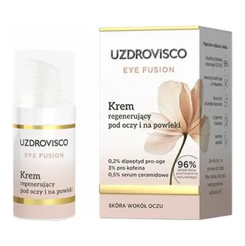 Péče o oční okolí Uzdrovisco Eye Fusion, Regenerační krém na oči a oční víčka, 15 ml