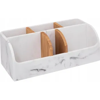 Organizér na kosmetiku KOUPELNOVÝ ORGANIZÉR na kosmetiku, bílý mramor