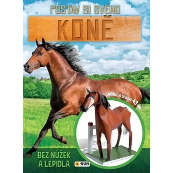 Postav si svého koně bez nůžek a lepidla - Model je dlouhý 43 cm autora nie ma na liście
