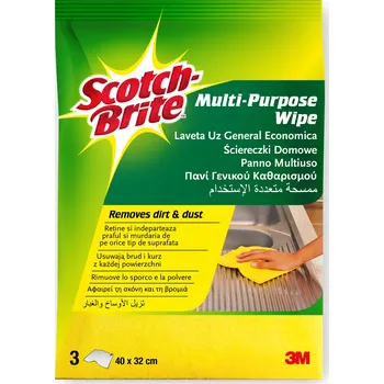 Utěrka Viskózová Utěrka Scotch-Brite , balení po 3 kusech ks žlutá