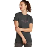 Dámské termotriko s krátkým rukávem Icebreaker Merino 150 Tech Lite Short Sleeve Tee Sunrise Wmns obsidian S