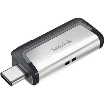 USB flash disk Flash USB Sandisk Ultra Dual 32GB OTG USB-C/USB 3.1 - černý/stříbrný