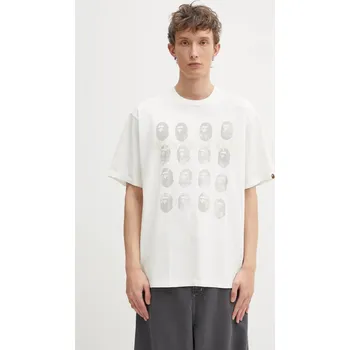 Dámské tričko Bavlněné tričko A Bathing Ape Garment Dye Logo, M, béžová, 02X