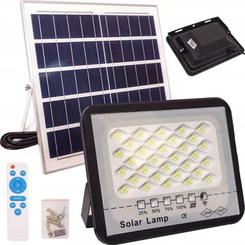 Venkovní osvětlení SOLÁRNÍ HALOGEN S ČIDLEM SOUMRAKU 200W + DÁLKOVÉ OVLÁDÁNÍ, fasádní/zahradní svítidlo