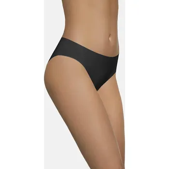 Kalhotky EDITH S mikrovlákno / elastan / bavlna černá