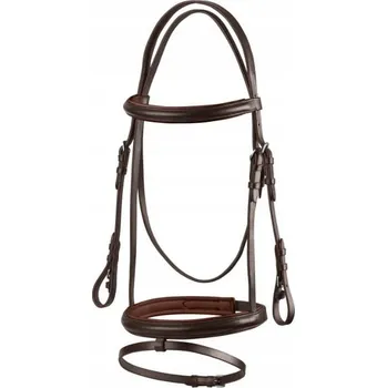 HNĚDÁ kožená Ohlávka pro koně Start Simple anglická 2 (cob)