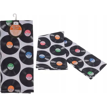 Utěrka Kuchyňská utěrka Vinylové desky Retro Vinyly Kuchyně Hudba Meloman