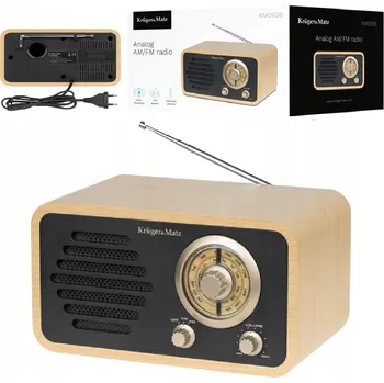 Bezpečnostní kamera Síťové rádio Kruger&Matz AM/FM teleskopická anténa retro