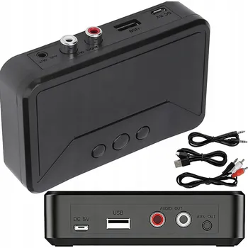 Bluetooth adaptér BLUETOOTH 5.3 ADAPTÉR PŘIJÍMAČ PRO HIFI VĚŽ NFC AUX RCA USB SADA
