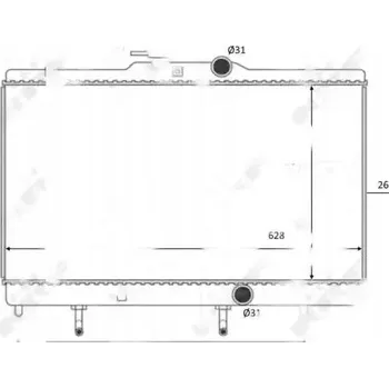 Chladič motoru NRF 59078 Chladič motoru, chlazení motoru