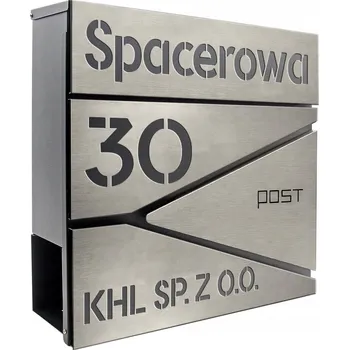 Poštovní schránka Poštovní schránka vhazovačka nerezová ocel adresa číslo domu CNC ANTRACIT