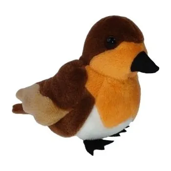 plyšák Plyšový pták červenka 11 cm - plyšové hračky