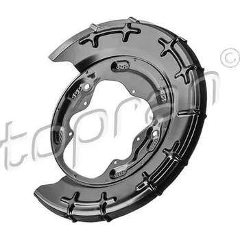 Brzdový systém Ochranný plech proti rozstřikování, brzdový kotouč TOPRAN 821 852