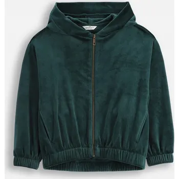Dívčí mikina Dětská Rozepínací Mikina Dívčí Zelená s kapucí 140 Coccodrillo ZC5