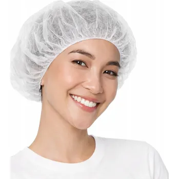 Čepice JEDNORÁZOVÁ ČEPICE Z NETKANÉ TEXTILIE BERET ČEPICE NETKANÉ 100 Ks