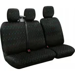 Kompletní sada černých potahů na autosedačky do dodávek a vanů