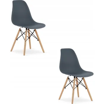 Jídelní židle Židle Oskar šedá 2 ks