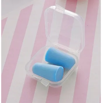 Špunt do uší Modré špunty do uší v krabičce 4×4 cm 1 pár