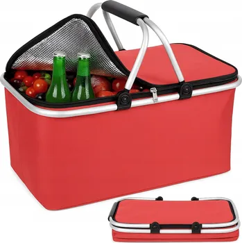 Piknikový koš Skládací termotaška na piknik, nákupní košík, na pláž, uzavíratelný