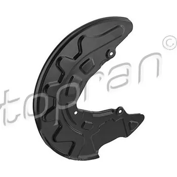 Brzdový systém Ochranný plech proti rozstřikování, brzdový kotouč TOPRAN 118 944